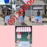 xe booth sampling gấp gọn