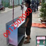 xe bán hàng gấp gọn có mái che nắng