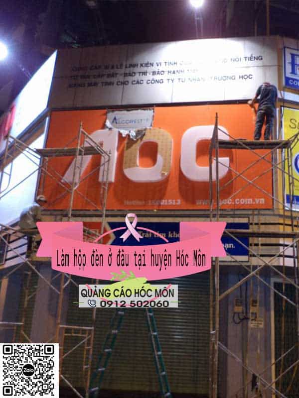 chữ nổi mica quảng cáo hóc môn