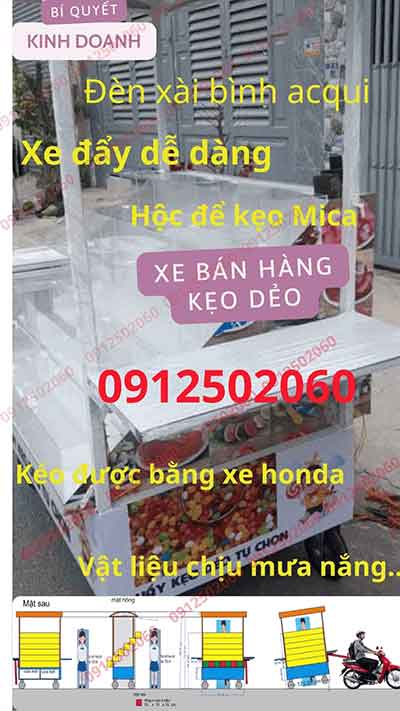 Kinh doanh kẹo dẻo bằng xe lưu động có lời không