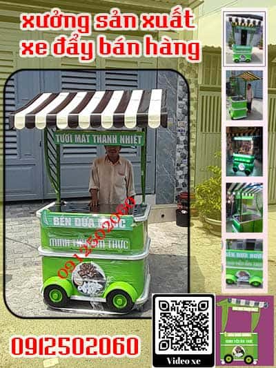 xe đẩy bán hàng đẹp