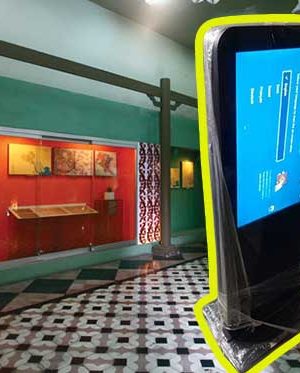 khung standee điện tử phù hợp cho bảo tàng