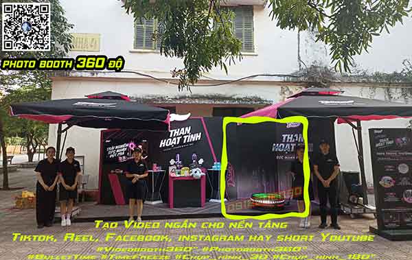 photobooth video 360 độ chụp hình xoay trờn