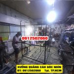 Không gian bên trong xưởng sản xuất thiết bị quảng cáo TOVI